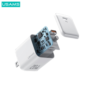 ที่ชาร์จสำหรับเดินทางใน CC184 USAMS สำหรับ <span class=keywords><strong>iPhone</strong></span> <span class=keywords><strong>20W</strong></span> USB-C อะแดปเตอร์ไฟ Type C ที่ชาร์จ<span class=keywords><strong>20W</strong></span> PD USB-C ปลั๊ก US ติดผนัง - Product Image 3