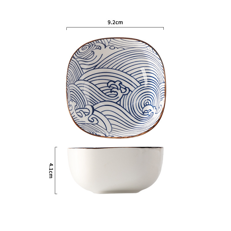 3.8inch square plate - shocking wave (box of 180)