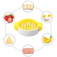 3 en 1 Oeuf Doux Fruits Trancheuse Cutter Multi Fonctionnel Coupe Oeuf Outil Petit Déjeuner Cuisine Décor Pour Cuisine Restaurant Coupe Gadget