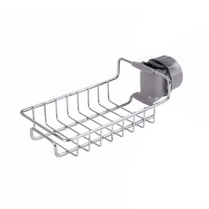 Stainless Steel Faucet <b>Holder</b> Rotatable <b>Kitchen</b> Dishcloth Towel Rack Sink Storage L Shape - Product Image 5