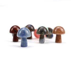 Nouvel ensemble de champignons en pierre de guérison en vrac, artisanat en pierre gemme pour la décoration intérieure et les cadeaux - Product Image 2
