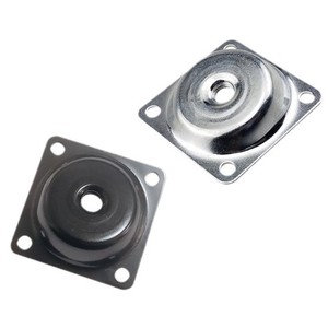 Plaque métallique pour pieds de canapé Yuyao, 48x48x1.2mm, biseau à 14 degrés, noir électrophoretique, acier laminé à froid, usage intérieur - Product Image 3