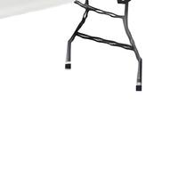 Table à manger pliable en plastique blanc, portable, pour événements en plein air, mariage, table longue moderne