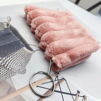 Nouvelle trousse de maquillage personnalisée en gros, logo personnalisé, sac à main portable, pochette à bijoux, organisateur durable, mini trousse de toilette d'hiver pour fille