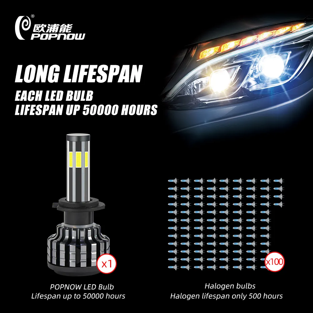 H7 LED Headlight 300W 30000LM Lamp Bulbs 6000K Super Bright For Hyundai Sonata 
