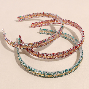 Nuovo Arrivo: Elegante Cerchietto con Strass Europei e Sottile Catena in <span class=keywords><strong>Acciaio</strong></span> con Cristalli per Donne - Product Image 1