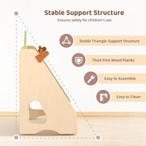 Support de <span class=keywords><strong>livre</strong></span> en bois <span class=keywords><strong>Montessori</strong></span> pour tout-petit, bébé, chambre d'enfant, bibliothèque, organisateur, rangement, armoire pour enfants, ensemble de meubles - Product Image 4