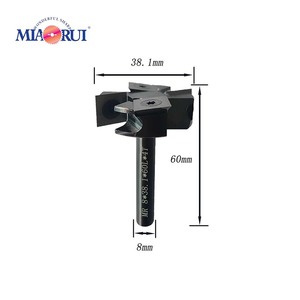 Miaorui 8*38,1 * 60L *(2 2)T Austauschbare Platten fräser CNC Spoil <span class=keywords><strong>board</strong></span> Oberflächen fräser Fräse insatz Holz fräser - Product Image 2