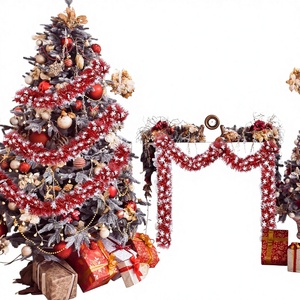 For Cross-border Christmas Decoration Snowflake Six-point <b>Star</b> Shape Plastic Home Decoration Thickened Encrypted Color <b>Belt</b> - Product Image 1