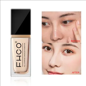 6000pcs Custom Logo 30ml Long Lasting Waterproof Liquid Mineral Foundation Private Label Fhco Moisturizing Light Foundation