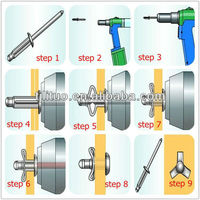 Rivets aveugles en acier et aluminium de haute qualité, norme DIN, classes 10.9 et 12.9, vente chaude, fournisseur direct en Chine