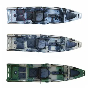 طوافة كاياك جديدة لصيد الأسماك من Vicking مزودة بدواسة دفع مطابقة للمواصفات الأوربية ومزودة بمحركات للدفع طوافة كاياك مفردة للبالغين من عمر 3 سنوات طراز Riot <span class=keywords><strong>Mako</strong></span> 10 - Product Image 1