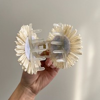 2025 femmes printemps/été mode doux à la main tournesol cheveux accessoires laffia tissé perle bandeau pour tissu