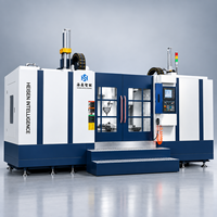 Centre d'usinage horizontal CNC de haute précision Mitsubishi pour usage industriel, machine de fraisage robuste BT50 avec magazine à 24 outils