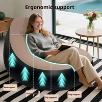 Nouveau canapé-lit gonflable pliable moderne BMJ avec repose-pieds, chaise confortable en tissu floqué, modèle BMJ-343 pour salon