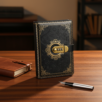 A5 livre de mots de passe personnalisé créatif étudiant voyage Nnotebook souple en cuir PU serrure à combinaison cahier
