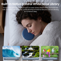 Haut-parleur oreiller Bluetooth à succès pour la musique de sommeil, avec machine à bruit rose et blanc intégrée, à placer sous l'oreiller