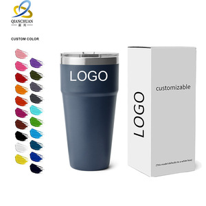Qianchuan Stainless Steel Tumbler 30oz Insulated Travel Coffee Cup Customizable Color With Logo - Product Image 1