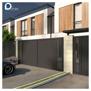Prima personnalisé poudre enduit entrée <span class=keywords><strong>acier</strong></span> aluminium clôture treillis porte allée coulissante porte en métal pour Villa cour jardin - Product Image 5