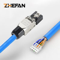 Connecteur de câble Lan Cat7 sans outil, Jack Keystone blindé 8P8C RJ45, Prise modulaire Cat8 sans outil, Adaptateur en alliage de zinc