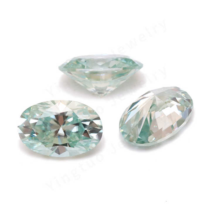 Wholesale Price 4*6mm Oval Cut Ice Blue Moissanite Diamond Loose Moissanite