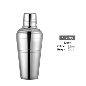 Hoge Kwaliteit 510Mm Zilveren 304 Roestvrij Staal Bar <span class=keywords><strong>Blender</strong></span> Food Grade Kerstcadeau Aanpasbare Logo Cocktail <span class=keywords><strong>Shaker</strong></span> - Product Image 6
