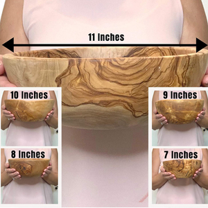 <span class=keywords><strong>Ciotola</strong></span> per Insalata in Legno d'<span class=keywords><strong>Ulivo</strong></span> Fatta a Mano Perfetta per Insalate, Servire, Intrattenere - Product Image 5