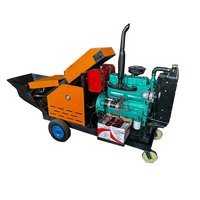 Petite bétonnière diesel avec pompes pour mini-pompe montée sur camion de chantier