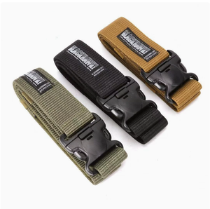 Cinturones de lona HKSF GB01 al por mayor, con cierre lateral rápido, en colores negro, verde, caqui y marrón. - Product Image 5