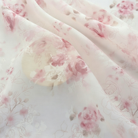 Tissu en mousseline 100 % polyester écologique, léger, ultra-transparent, de luxe, pour robes, foulards, cheongsams et doublures pour filles - Vente en gros