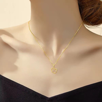 Bijoux sur le thème des survivants du cancer du sein Collier pendentif coeur ruban rose en or massif 14 carats