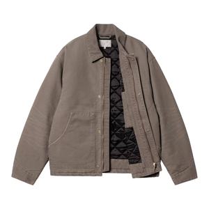 แจ็คเก็ตโค้ชผ้าแคนวาสหนาแบบเรียบ ผลิตโดยผู้ผลิต แจ็คเก็ตทำงานดีไซเนอร์ แจ็คเก็ตผ้าแคนวาสเคลือบแว็กซ์ - Product Image 1