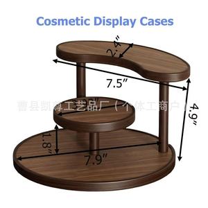 Cross-border wooden tiered perfume display rack, multi-layer desktop <b>storage</b> rack, <b>dressing</b> <b>table</b> skincare product shelf - Product Image 4