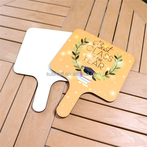 MDFSUB 2023 recién llegados espacios en blanco sublimación MDF mano Paddle Grad 2023 ventiladores en blanco Memorial graduación Paddle Fan - Product Image 6