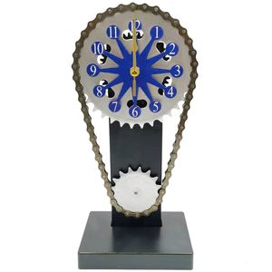 Stile meccanico europeo in metallo ingranaggio orologio <span class=keywords><strong>da</strong></span> <span class=keywords><strong>parete</strong></span> puntatore artistico orologio al quarzo Bar ristorante creativo decorativo orologio <span class=keywords><strong>da</strong></span> scrivania - Product Image 6