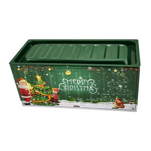 Durable Tin <b>Christmas</b> <b>Box</b> Rust Proof Mini Size Storage <b>Box</b> Vintage Style Industrial Style Iron <b>Box</b> <b>Christmas</b> - Product Image 4