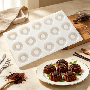 Spiral Mousse Cake Mold 15 Cavity <b>Silicone</b> <b>Baking</b> Mold For Chocolate Lava Pudding Dessert Making - Product Image 3