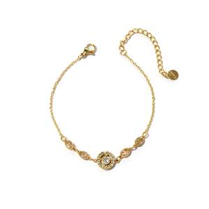 Bracelet à Chaîne Fine en Acier Inoxydable 316L Plaqué Or PVD, Bijou Durable et Résistant pour Femme - Product Image 1