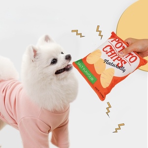 Futurepet croccanti e divertenti Chips per cani giocattolo da masticare con carta increspata e Squeaker per la dentizione dei cuccioli, gioco interattivo - Product Image 2