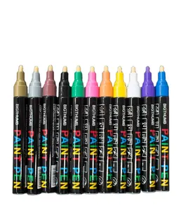 Özel BIGTHUMB marka yağ bazlı 3.0mm yazma genişliği kalıcı boya kalemi için cam, ahşap, plastik sanat çizim