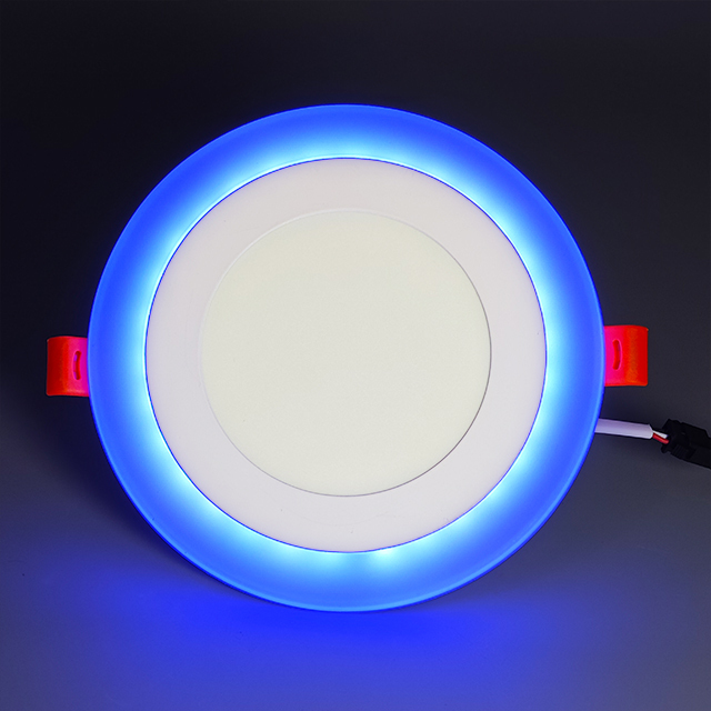 6+3W LED Double Color Panel Lamp Lights for Engineering Furniture Lighting Circular