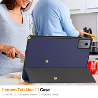 Étui intelligent pour tablette en cuir PU, pliable en trois parties, fin, léger, anti-rayures, avec fonction veille, pour Moto Pad 60 Neo 60 Lite 60 Pro