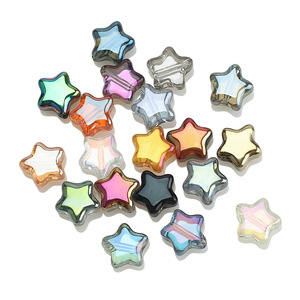 Perles en verre cristal en forme d'étoile de 8 mm, vente en gros, pour bijoux, boucles d'oreilles, pendentifs, breloques DIY, cadeaux de Noël - Product Image 6