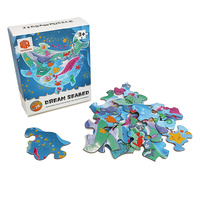 Jeu de société éducatif en papier personnalisé à faire soi-même, 28 pièces, dessin animé, jouet pour enfants, puzzle avec logo, à partir de 3 ans