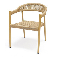 Chaise de salle à manger décorative commerciale aluminium café restaurant café pas cher ensemble canapé