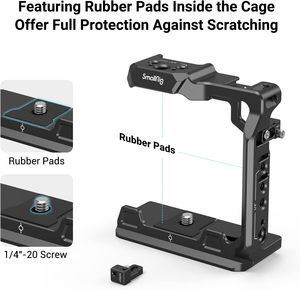 กรงครึ่งกล้องขนาดเล็กสำหรับ <span class=keywords><strong>Sony</strong></span> A7R <span class=keywords><strong>V</strong></span>/<span class=keywords><strong>A7</strong></span> iv/A7S iii/ Alpha 1/Alpha 7R IV - 3639 - Product Image 2