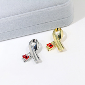 Nhà Sản Xuất Men Poppy Hoa Cảm Hứng Pin Huy Hiệu Vương Quốc Anh Lễ Hội Kỷ Niệm Ngày Quà Tặng Trâm Ve Áo Pin - Product Image 3