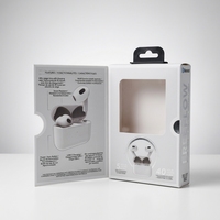 Caja de embalaje rígida de lujo con ventana y estampado personalizado para auriculares inalámbricos y exhibición de electrónica de consumo