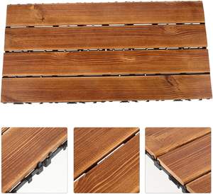 Tarima de Madera para Terraza, Fácil Instalación, para Patio o Jardín, con Sistema de Enclavamiento - Product Image 4