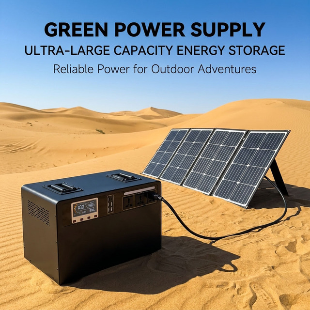 3000W Wheeled Portable Power Station LiFePO4 Pure Sine Wave Solar Generator 220V AC USB-C Emergency Backup Camping RV EU UK AU